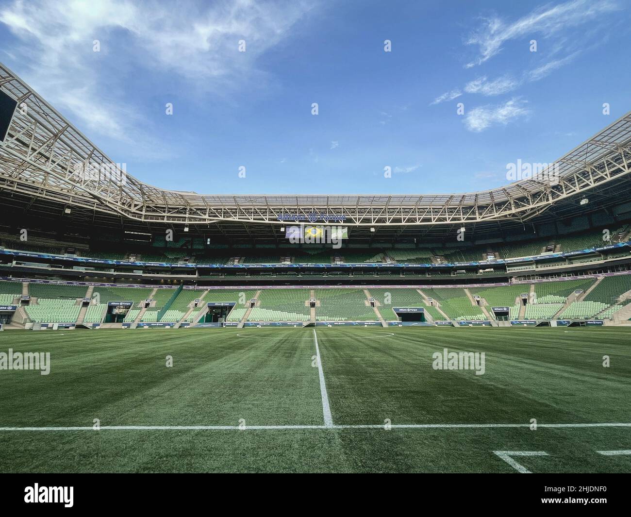 Stade de football du club italien Palmeiras à SOA Paulo Brésil.27 janvier 2022 Banque D'Images