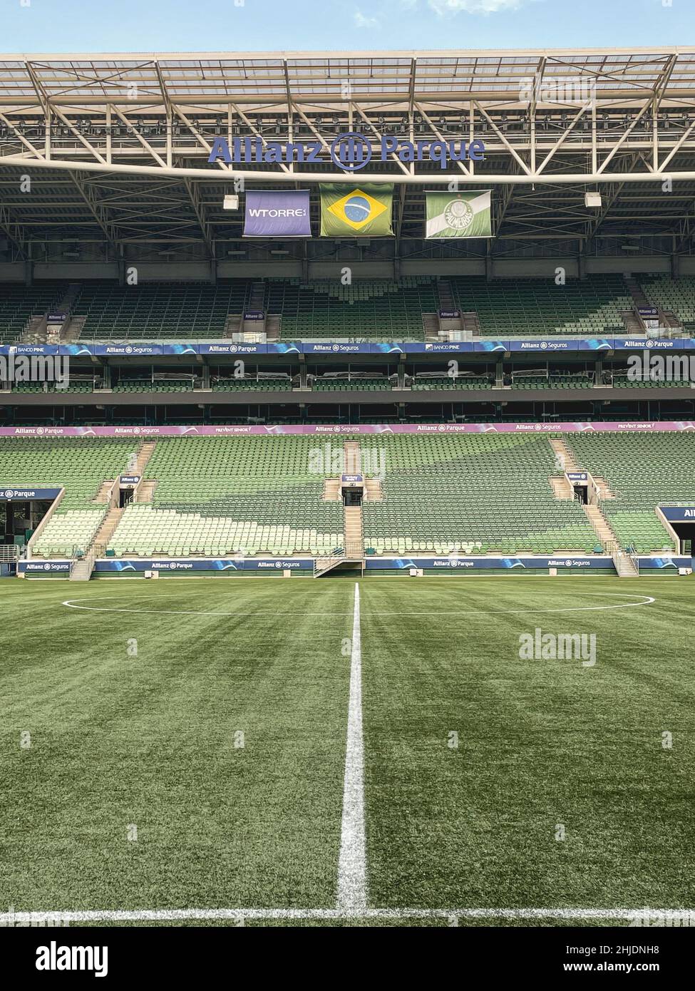 Stade de football du club italien Palmeiras à SOA Paulo Brésil.27 janvier 2022 Banque D'Images