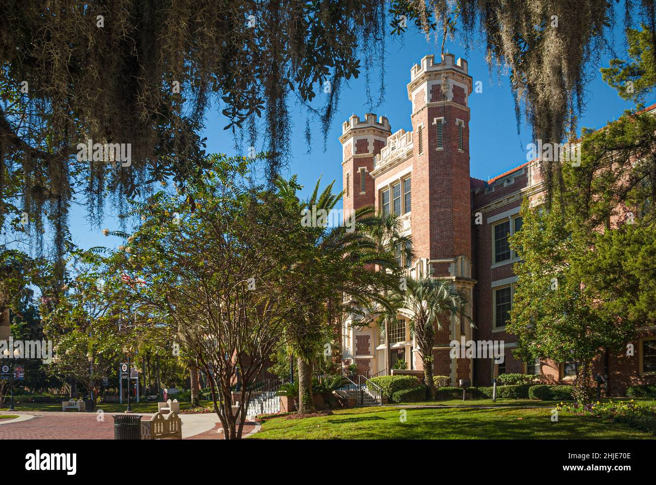 Le bâtiment Wescott de l'Université d'État de Floride, situé sur le campus de la FSU à Tallahassee, en Floride.(ÉTATS-UNIS) Banque D'Images