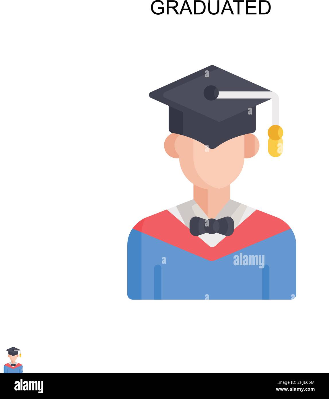 Icône de vecteur simple gradué.Modèle de conception de symbole d'illustration pour élément d'interface utilisateur Web mobile. Illustration de Vecteur
