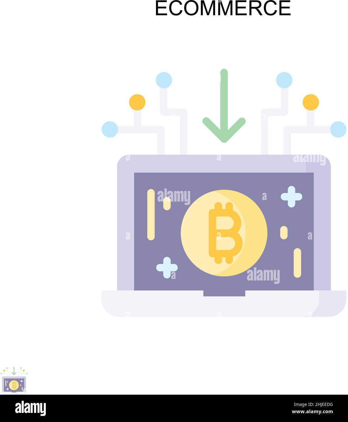 Icône eCommerce simple Vector.Modèle de conception de symbole d'illustration pour élément d'interface utilisateur Web mobile. Illustration de Vecteur