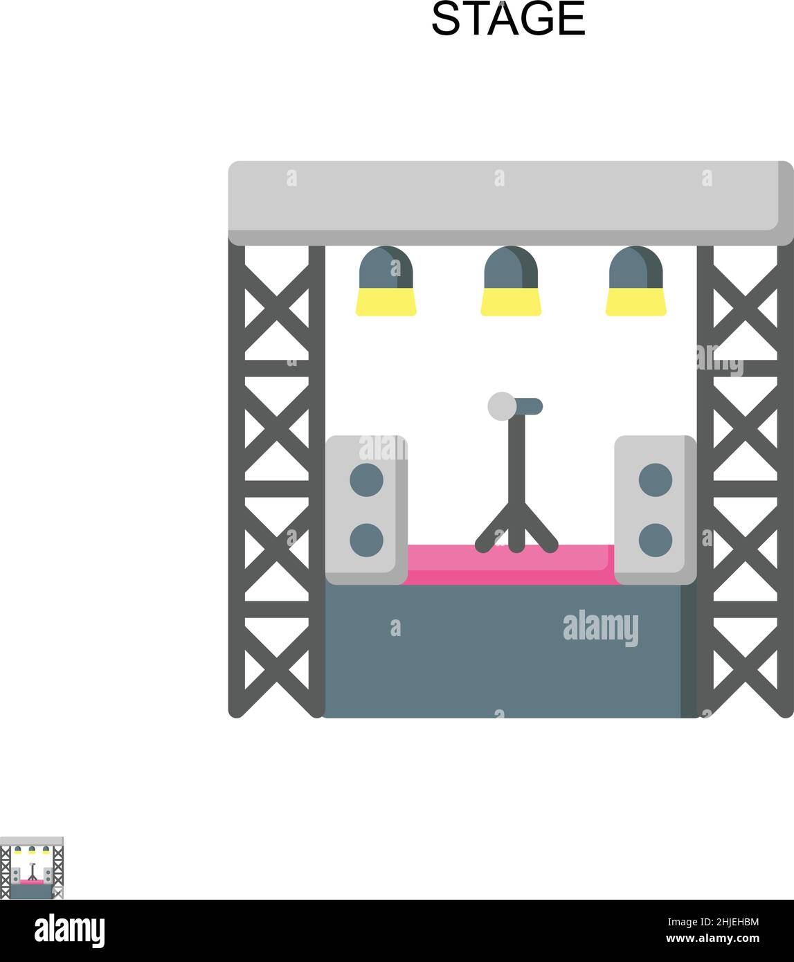 Icône de vecteur simple d'étape.Modèle de conception de symbole d'illustration pour élément d'interface utilisateur Web mobile. Illustration de Vecteur