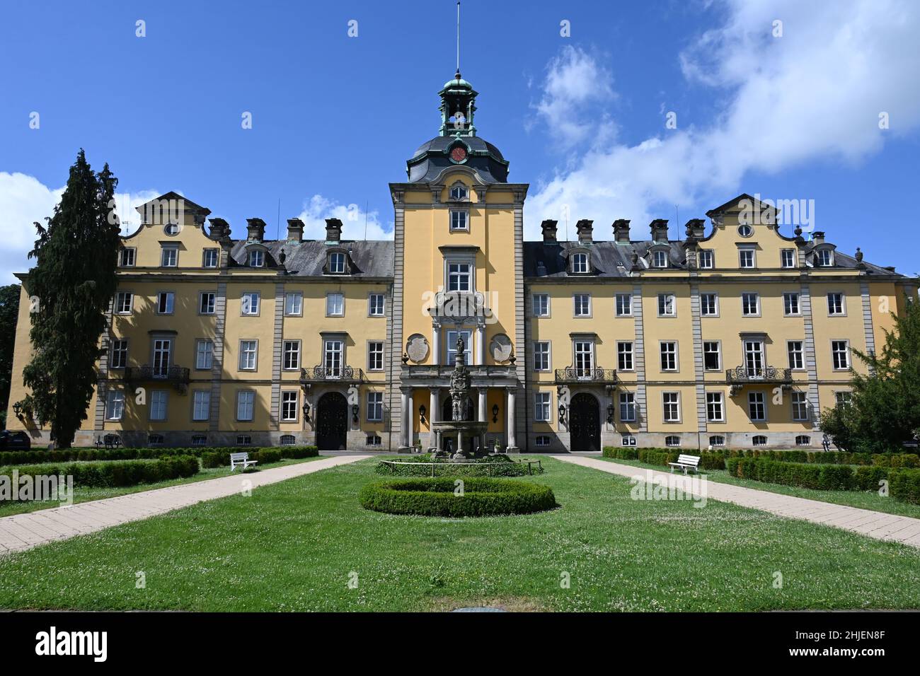 Château de Bückeburg dans le style néo-Roccoco Banque D'Images