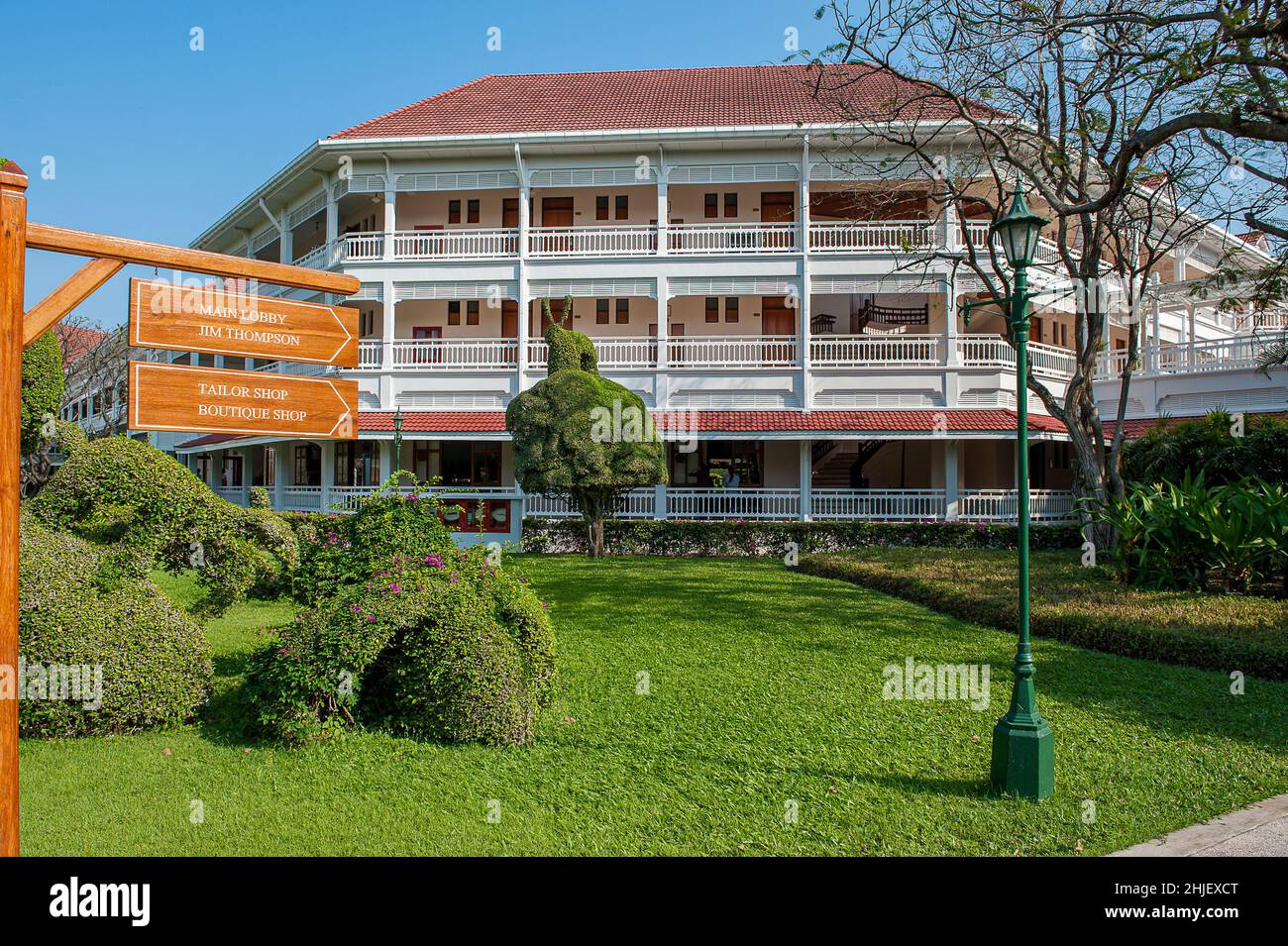 Le célèbre jardin topiaire de Centara Grand Beach Resort et Villas à Hua Hin, Thaïlande Banque D'Images