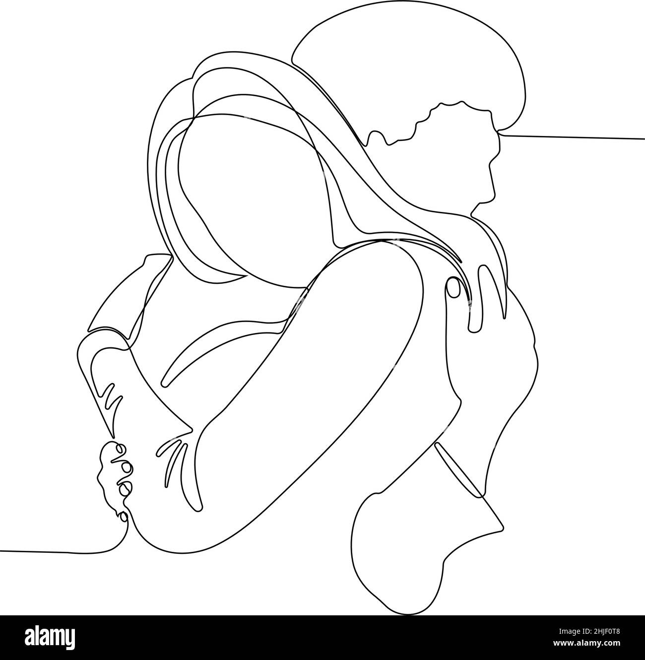 joyeux portrait de famille des mères Illustration de Vecteur