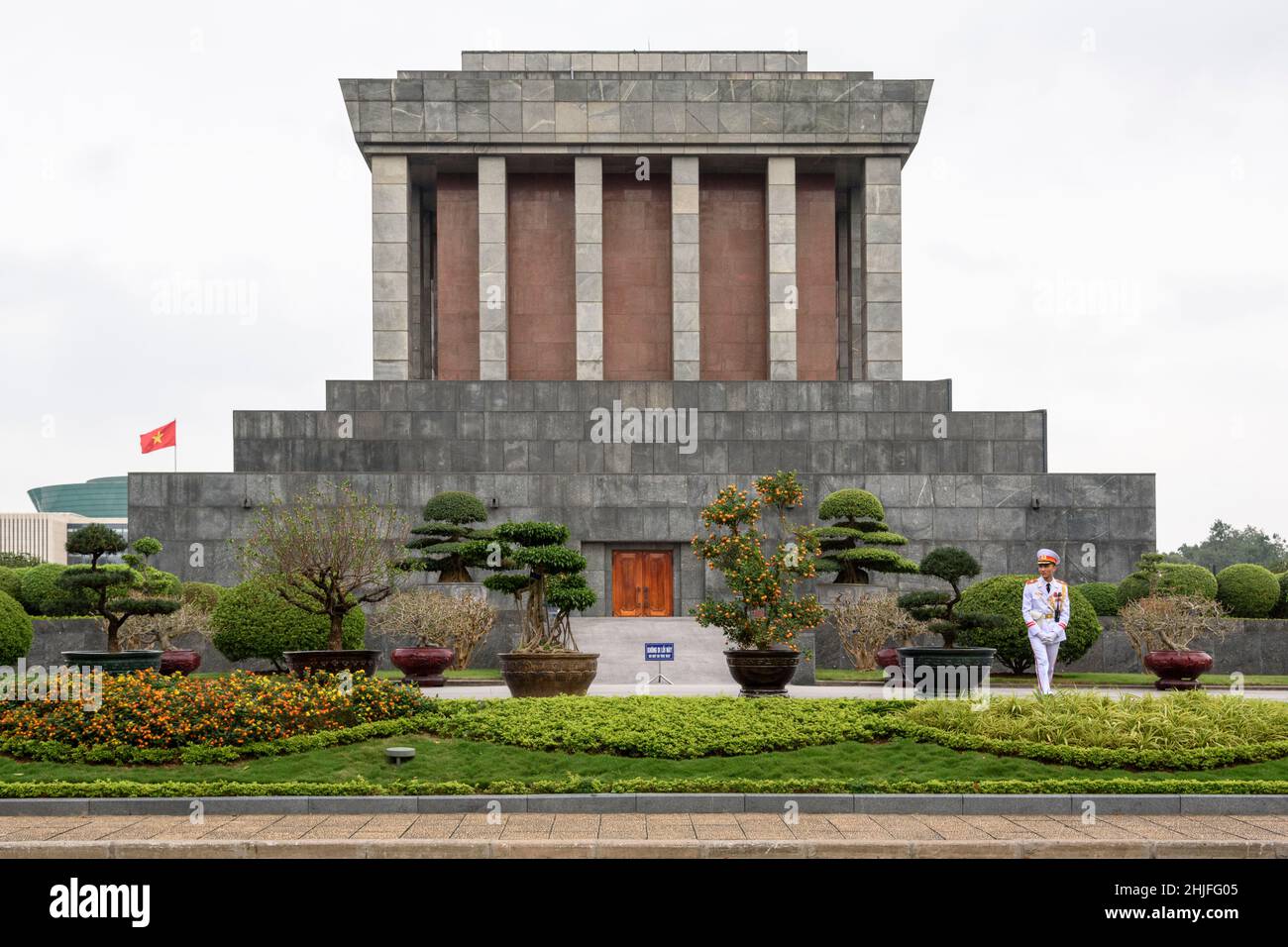 Mausolée d'Ho Chi Minh sur la place Ba Dinh, Hanoï, Vietnam, Asie du Sud-est Banque D'Images