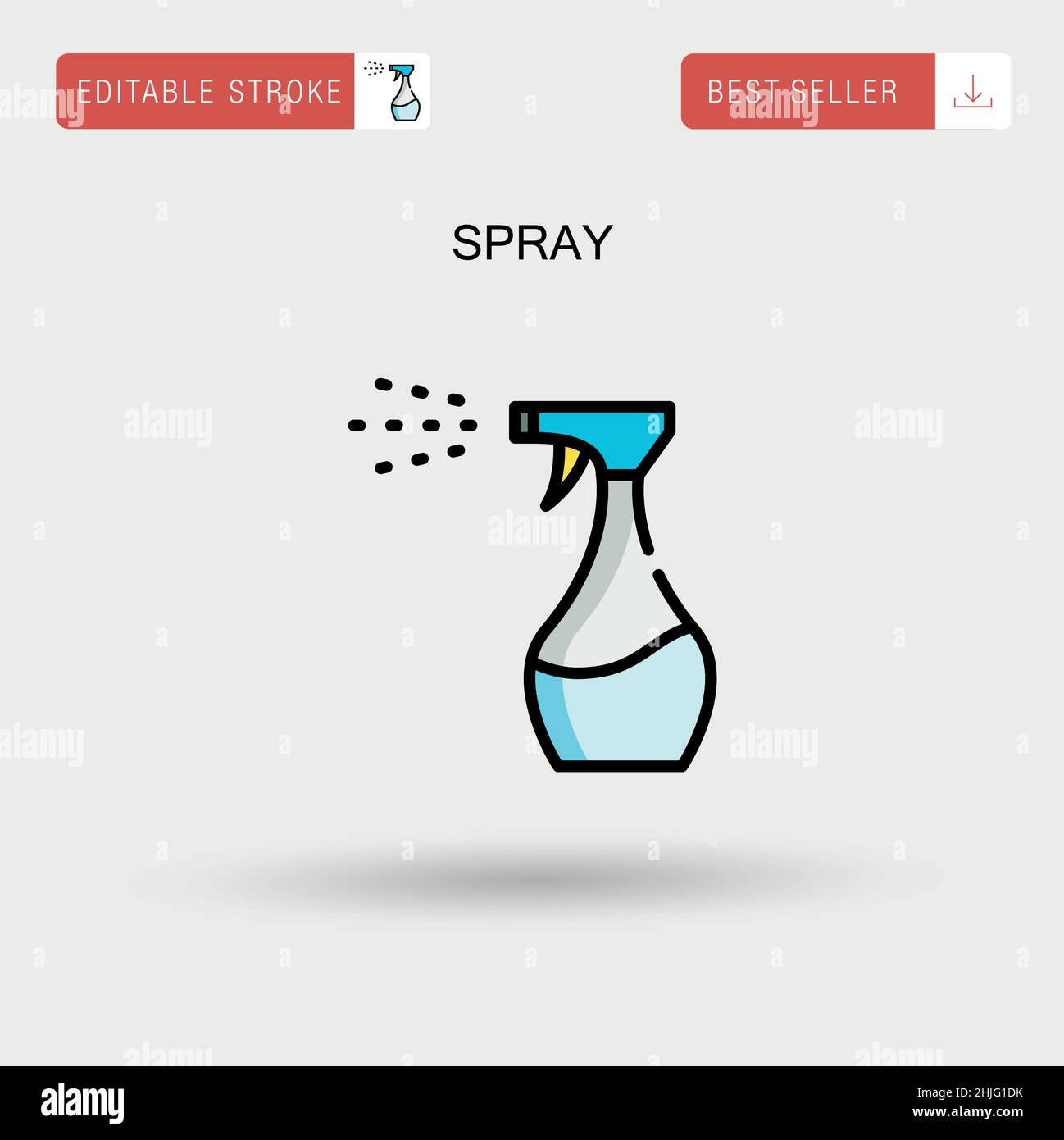 Icône de vecteur simple spray. Illustration de Vecteur