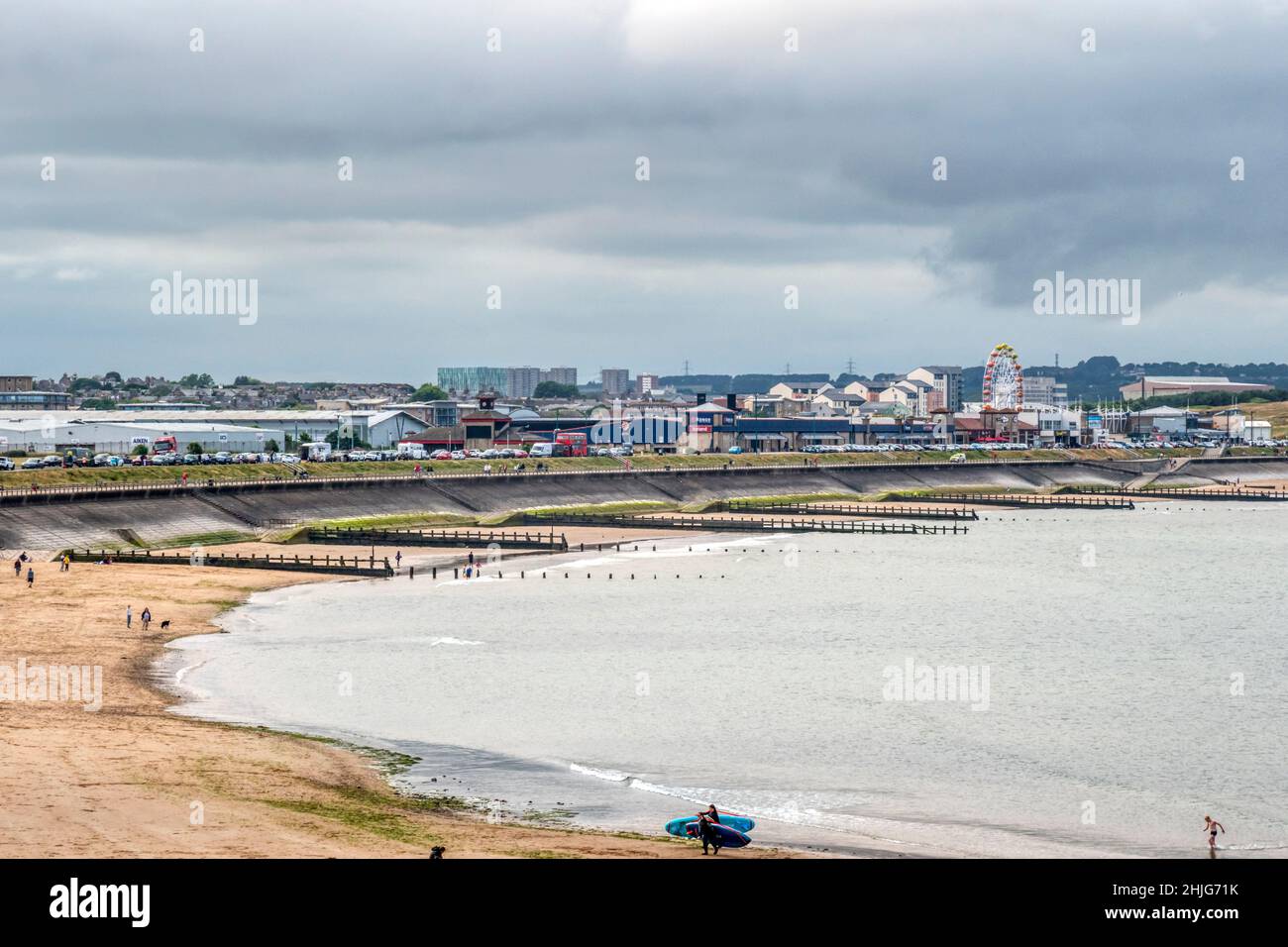 Plage à Aberdeen. Banque D'Images