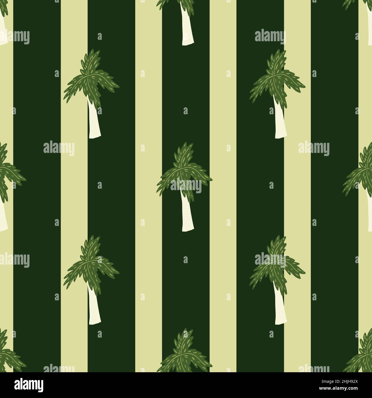 Motif palmier sans couture.Arrière-plan tropical .Texture répétée dans le style de la caniche pour le tissu, le papier d'emballage, le papier peint, le tissu.Illustration vectorielle. Illustration de Vecteur