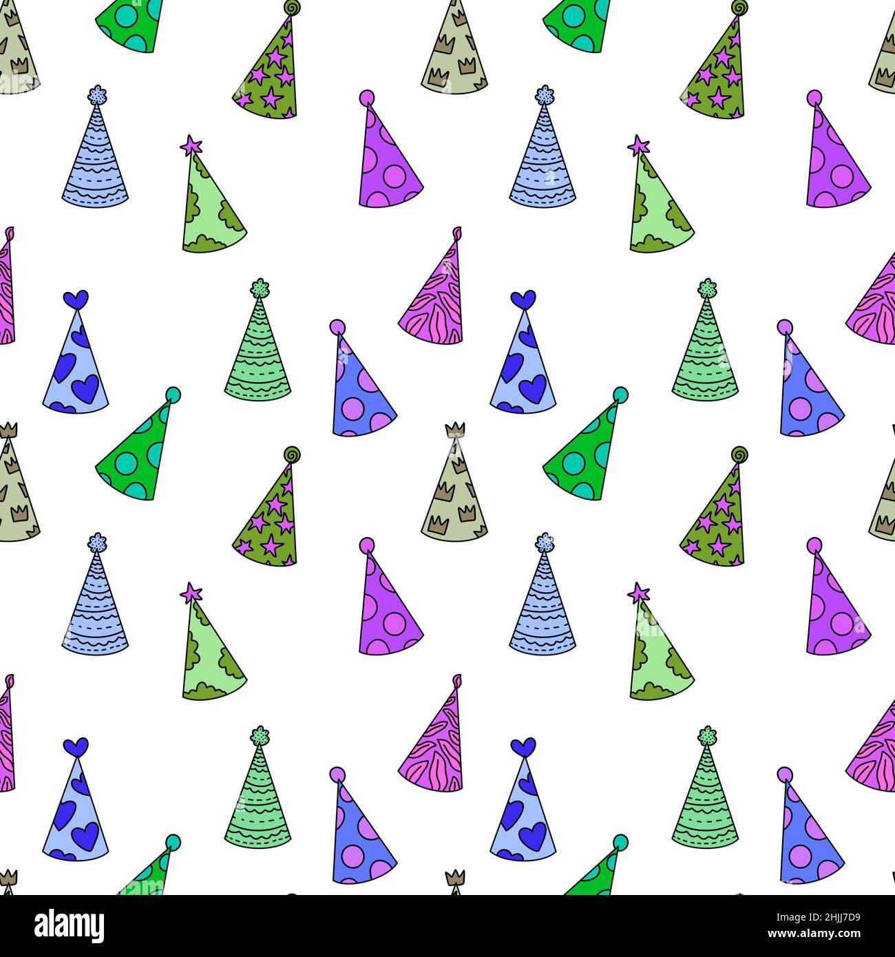 Chapeau de fête sans coutures pour les tissus et l'emballage et les cadeaux et les cartes et les enfants et papier d'emballage et festif Banque D'Images Chapeau de fête sans coutures pour les tissus et l'emballage et les cadeaux et les cartes et les enfants et papier d'emballage et festif Banque D'Images