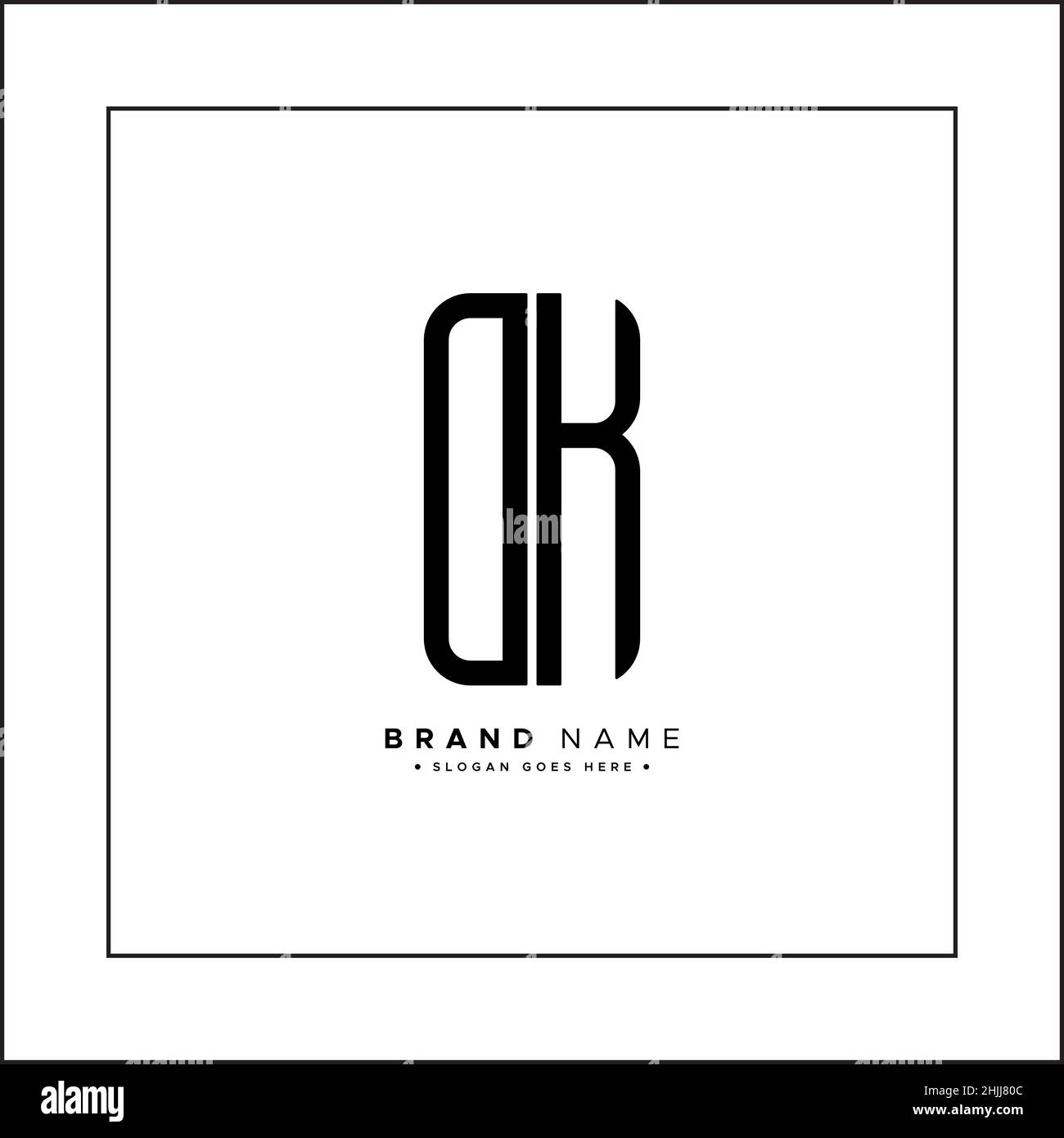 Lettre initiale logo DK - logo d'entreprise minimal pour Alphabet D et K. Illustration de Vecteur Lettre initiale logo DK - logo d'entreprise minimal pour Alphabet D et K. Illustration de Vecteur