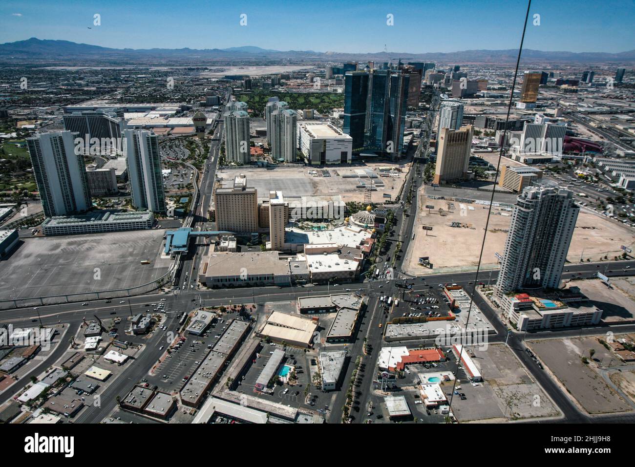 Las Vegas ou Vegas est la ville la plus peuplée de l'État du Nevada. Banque D'Images