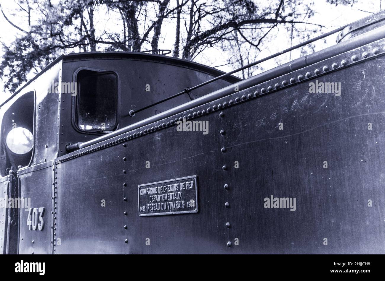 Chemin de fer du Vivarais, Ardèche, gorges du Doux, France, Europe Banque D'Images