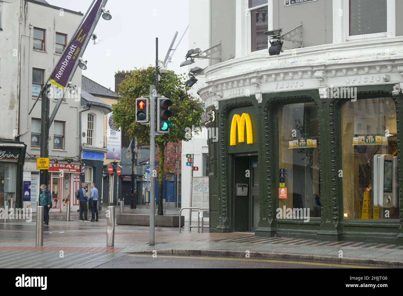 Franchise McDonald's dans la ville de Cork. Irlande. Banque D'Images