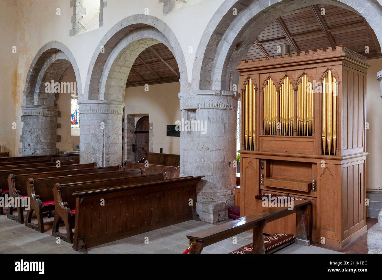 Église du Prieuré de St Michael, église paroissiale d'Ewenny, Ewenny, Bridgend, Vale de Glamorgan, pays de Galles du Sud,Pays de Galles, Royaume-Uni Banque D'Images