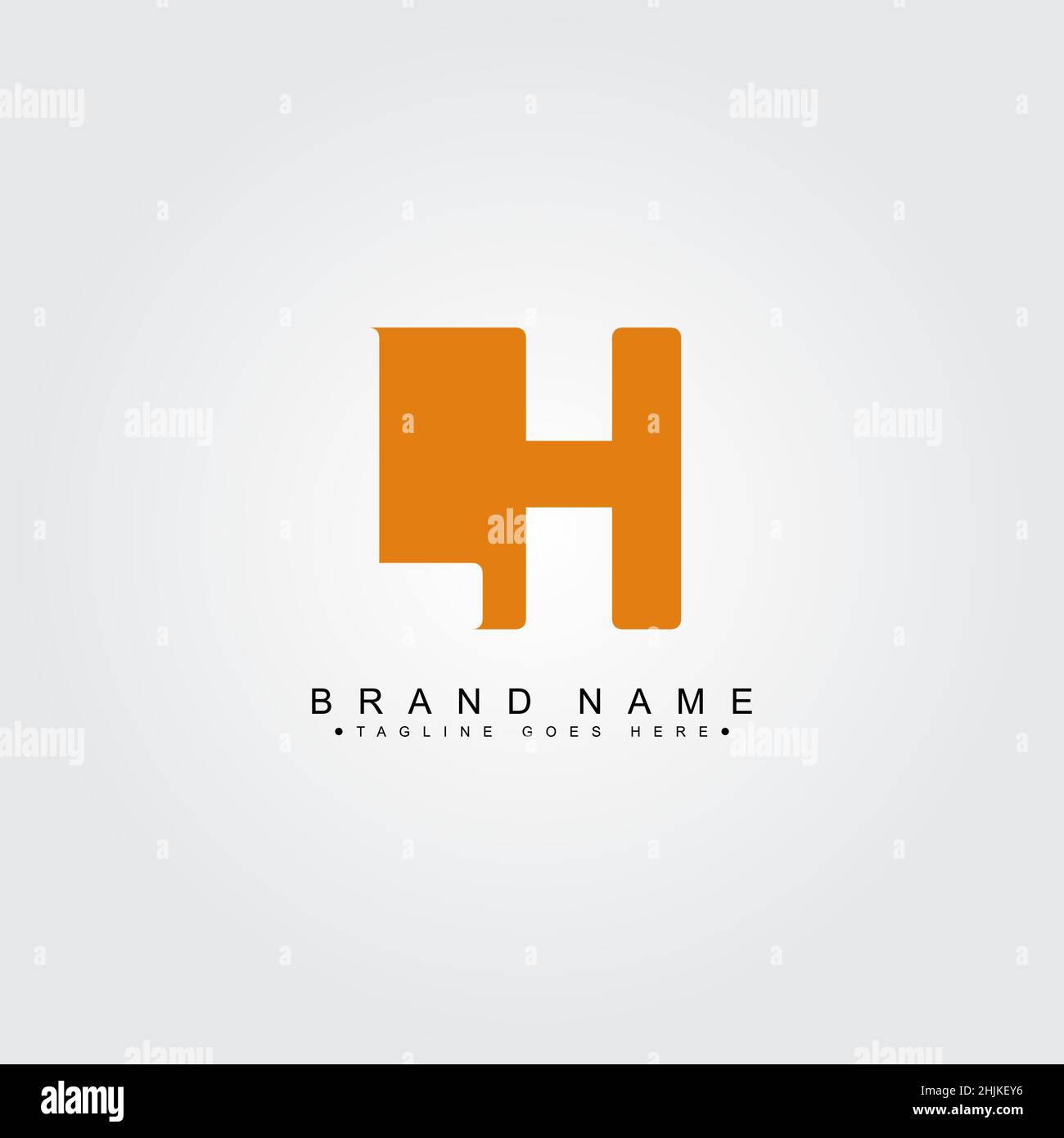 Lettre initiale logo LH - logo minimal de l'entreprise pour les lettres L et H - modèle de logo vectoriel du monogramme pour les initiales du nom de l'entreprise Illustration de Vecteur