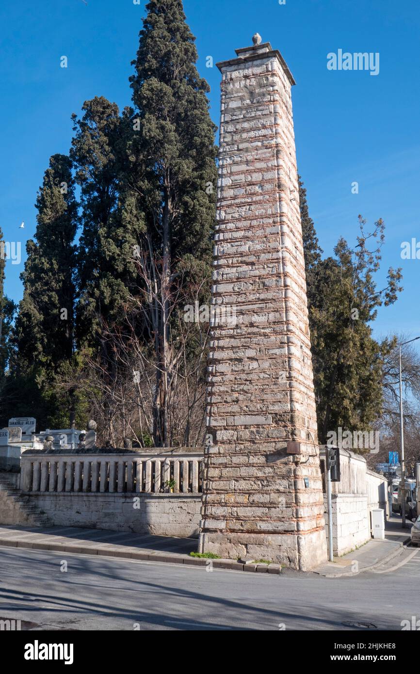 Uskudar historique watergauge, année de construction: 18th Century-Üsküdar-İstanbul, TURQUIE Banque D'Images