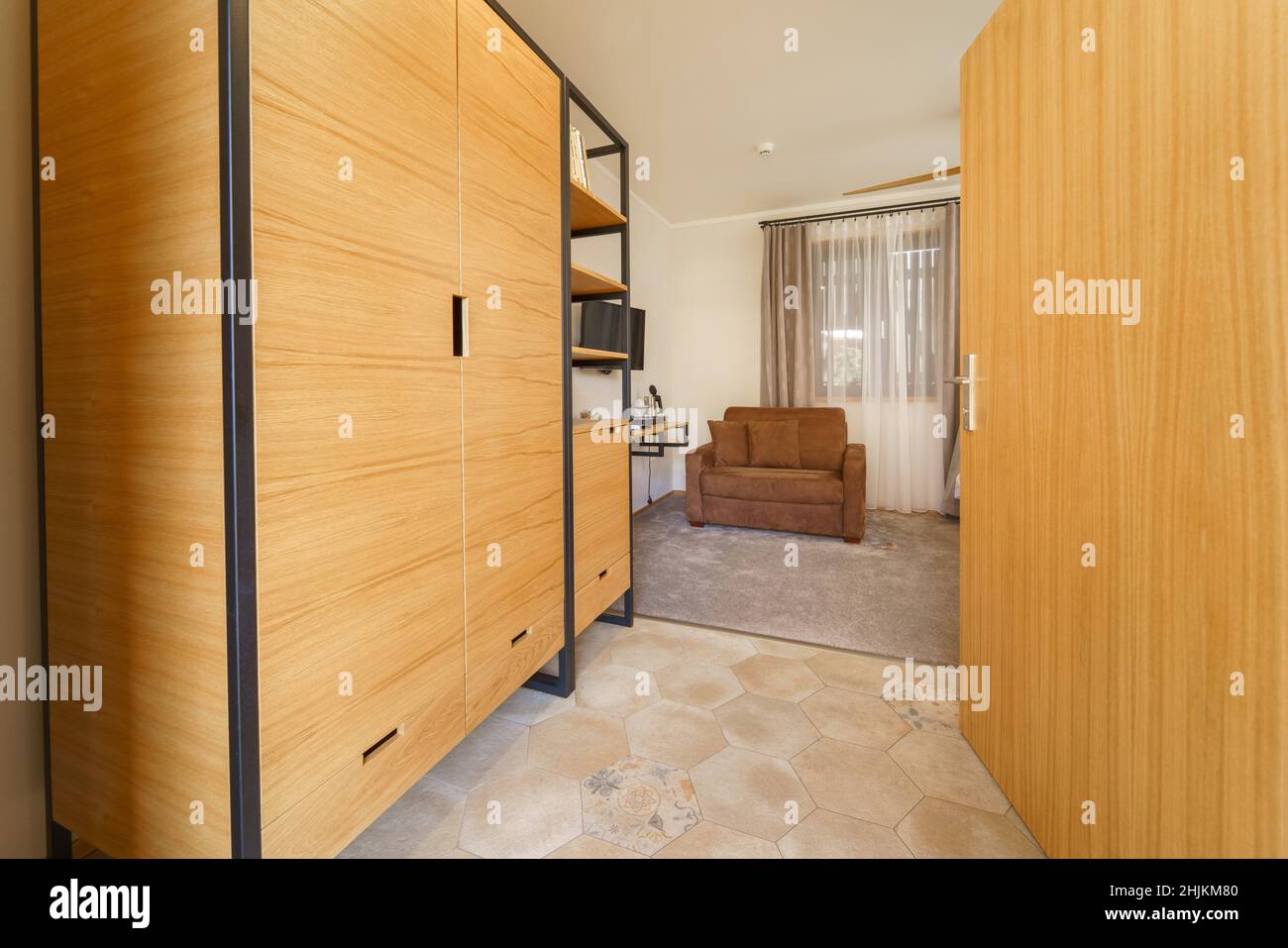 Intérieur d'une suite moderne dans un hôtel de luxe Banque D'Images