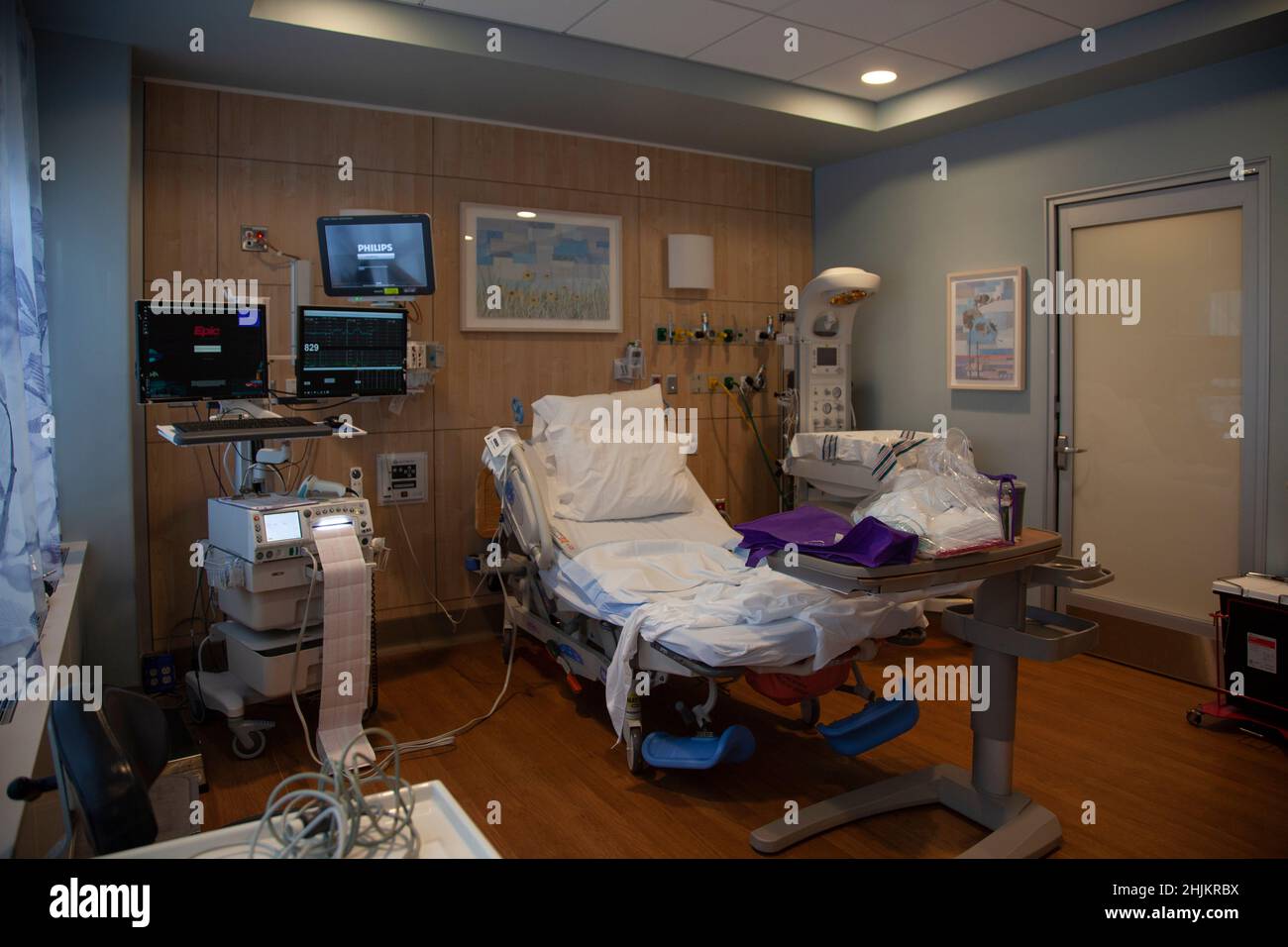 Salle de livraison à l'hôpital NYU Langone Banque D'Images