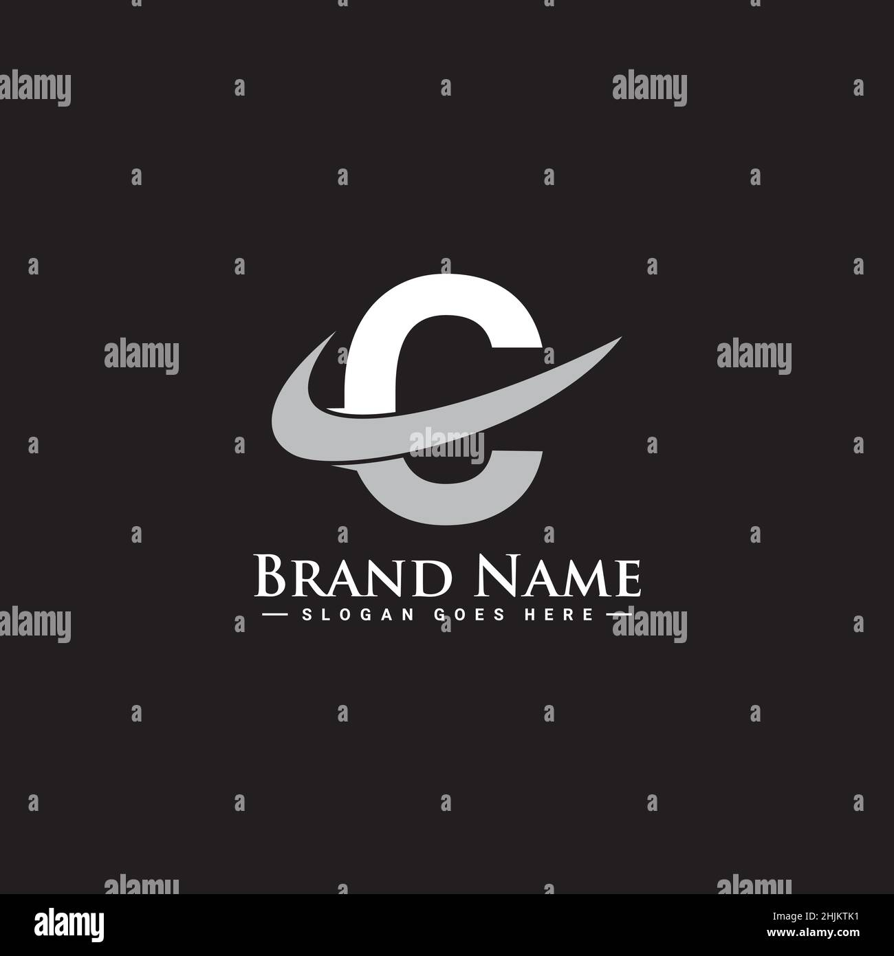 Logo d'entreprise lettre C - modèle de logo lettre C initial - modèle de logo Vector pour Nom d'entreprise initial Illustration de Vecteur