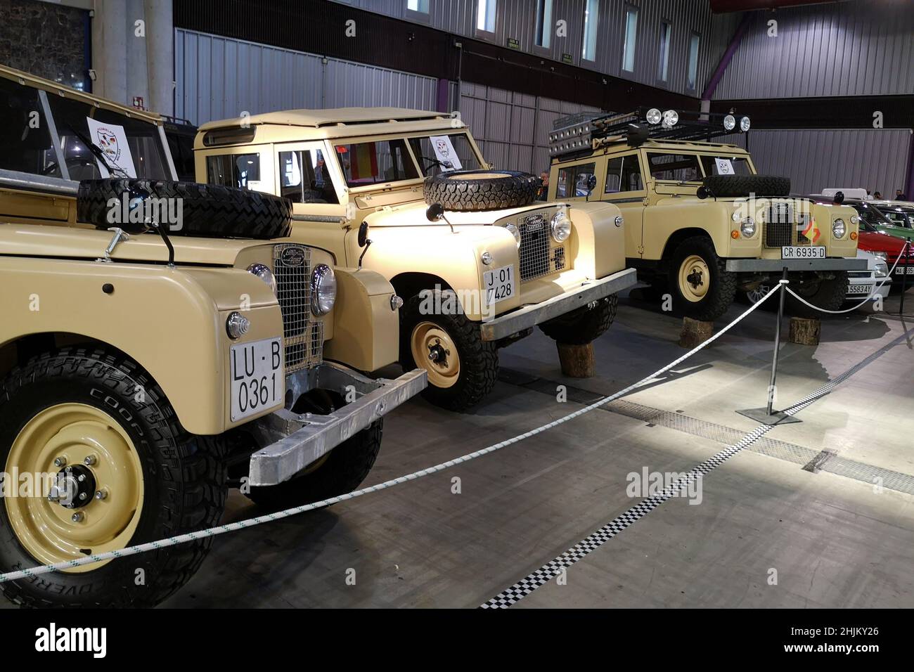 Vieux Land Rover classique au Retro Malaga 2022. Banque D'Images