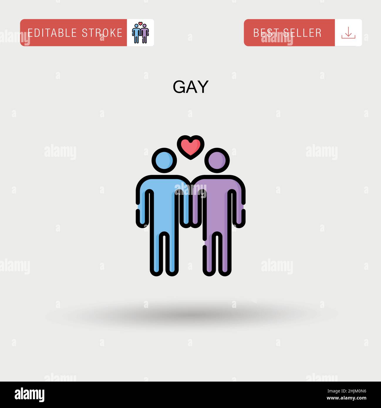Gay simple vector. Illustration de Vecteur