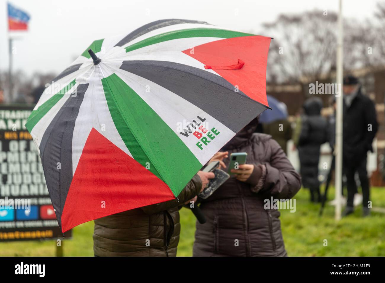 Derry, Royaume-Uni.30th janvier 2022.Bloody Dimanche 50th anniversaire mars commencer une Central Drive à Creggan la marche suivre la même route qu'elle a fait en 1972.Credit: Bonzo/Alamy Live News Banque D'Images