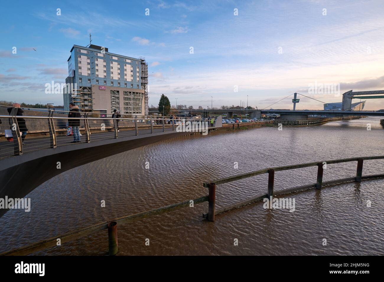 Hôtel moderne à Hull, Yorkshire, Royaume-Uni Banque D'Images