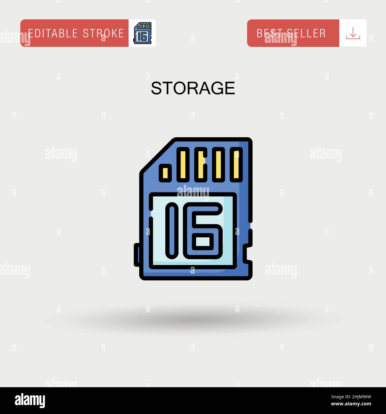 Icône de vecteur simple de stockage. Illustration de Vecteur Icône de vecteur simple de stockage. Illustration de Vecteur