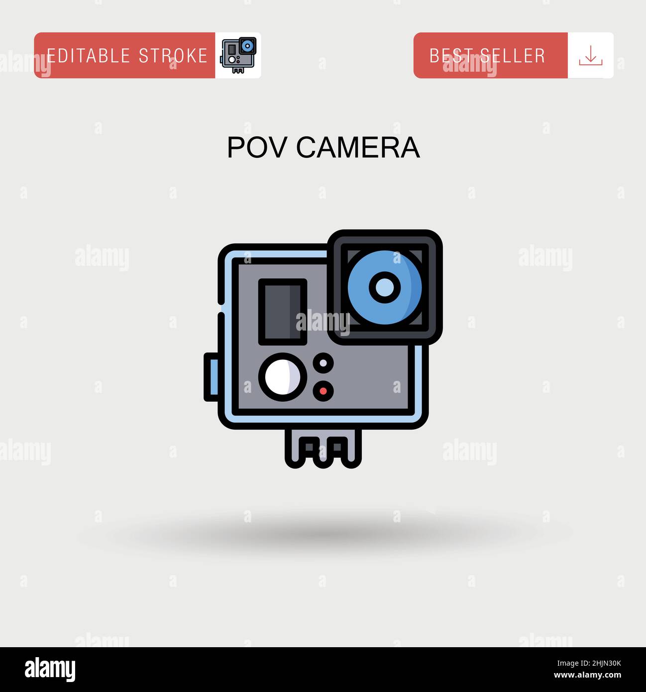 Caméra pov Banque d'images vectorielles - Alamy