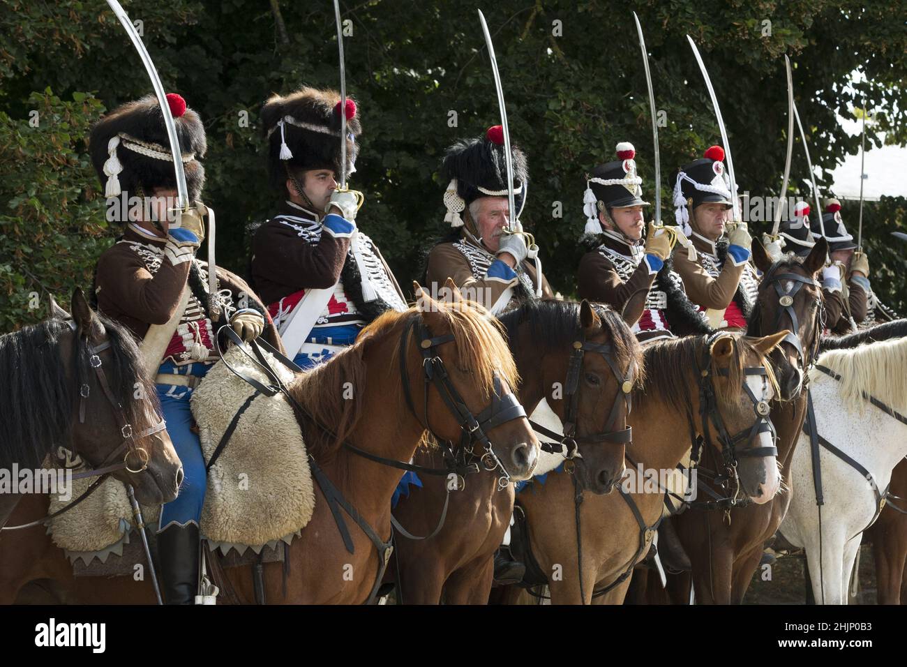 Réincorporation du premier empire Guarde Imperiale régiment France Napoléon Bonaparte Banque D'Images