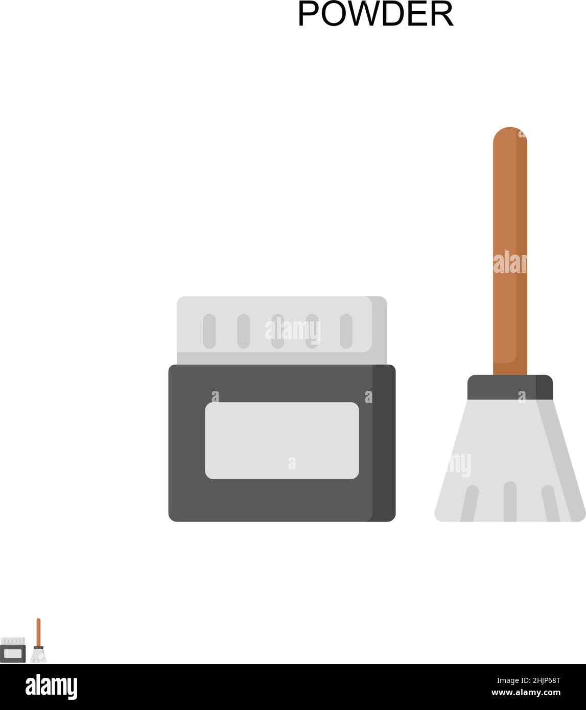 Icône de vecteur simple en poudre.Modèle de conception de symbole d'illustration pour élément d'interface utilisateur Web mobile. Illustration de Vecteur