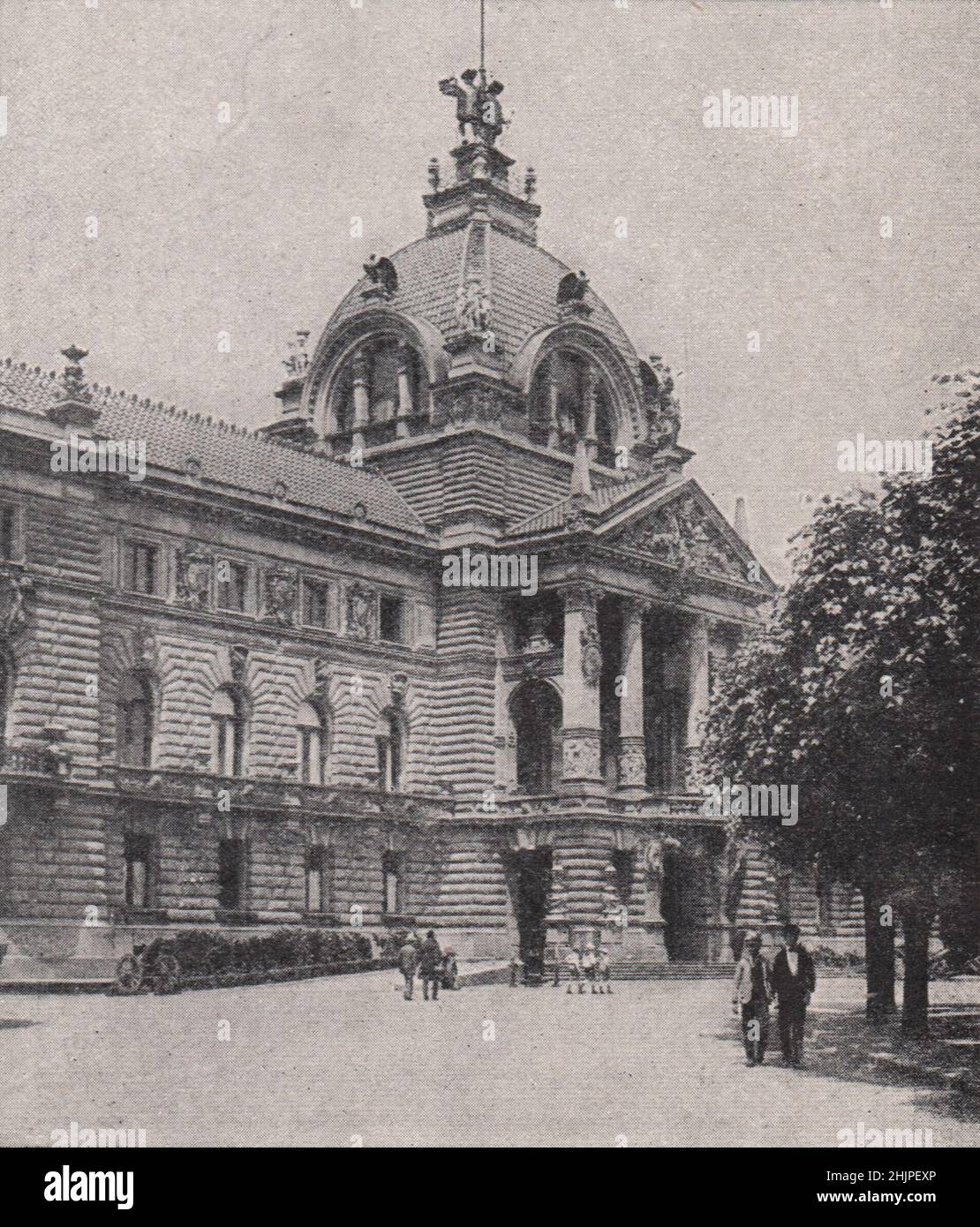 Relique de la domination prussienne à Strasbourg. Bas-Rhin. Alsace-Lorraine (1923) Banque D'Images