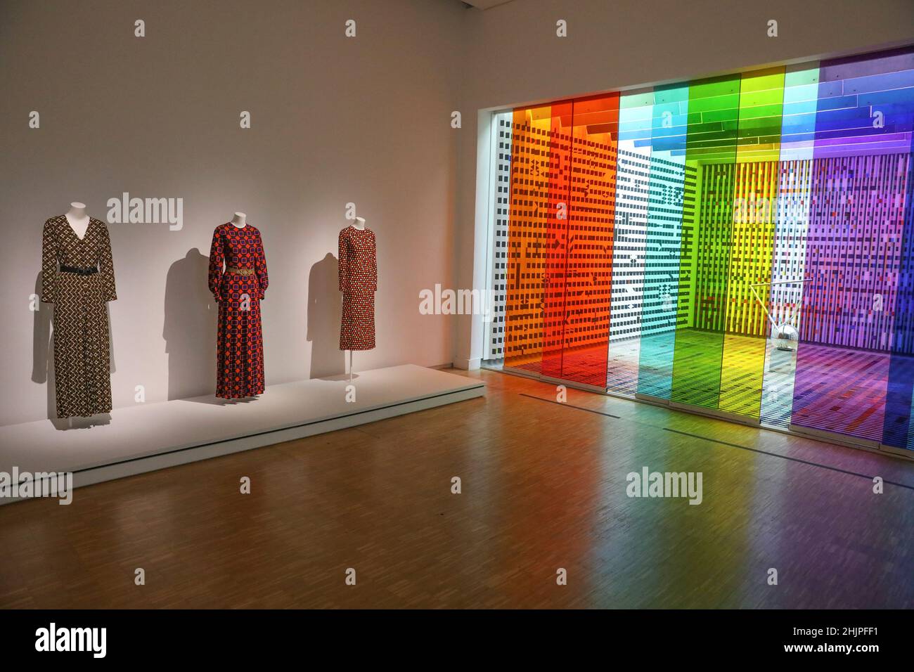 YVES SAINT LAURENT AU CENTRE POMPIDOU, PARIS Banque D'Images