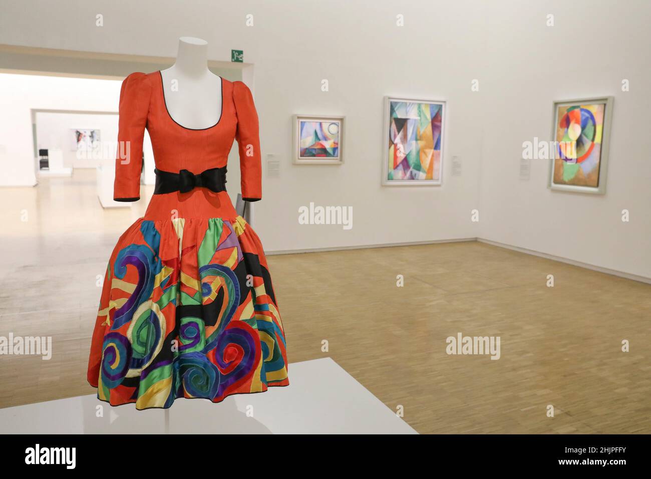 YVES SAINT LAURENT AU CENTRE POMPIDOU, PARIS Banque D'Images