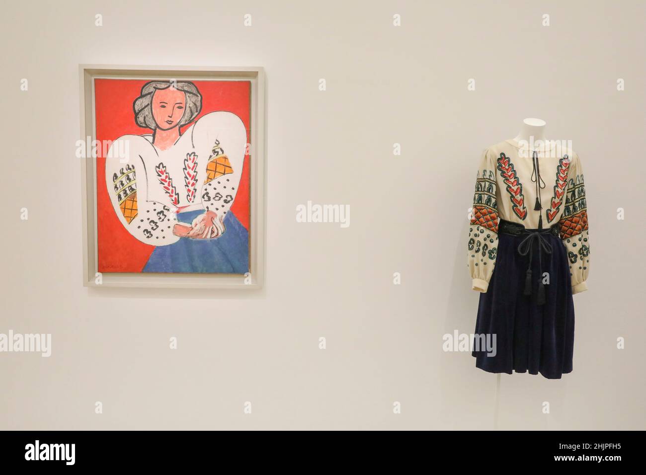 YVES SAINT LAURENT AU CENTRE POMPIDOU, PARIS Banque D'Images