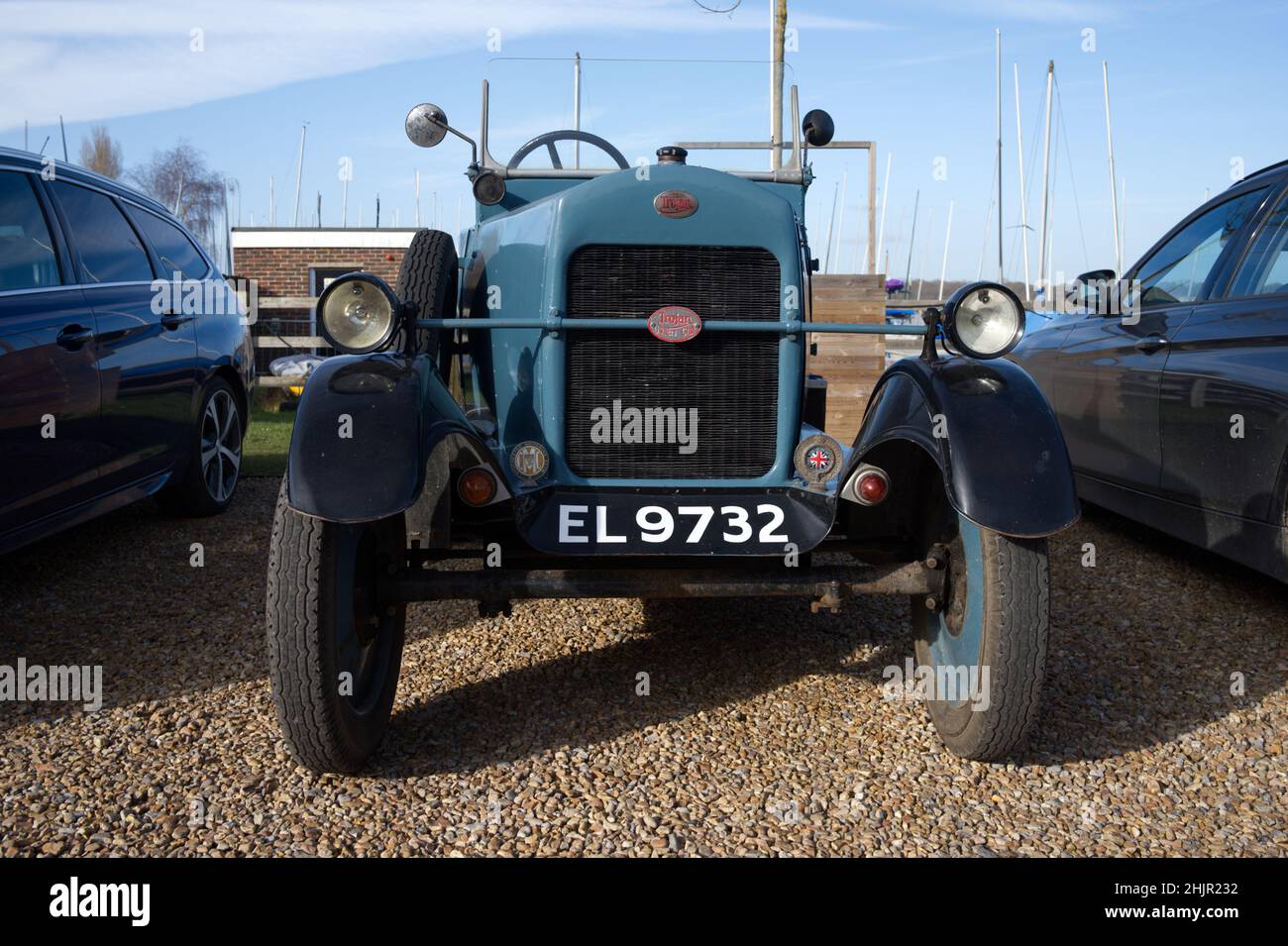 Un cheval de Troie d'époque datant de 1920s, Trojan était un constructeur automobile britannique qui produisait des voitures légères entre 1914 et 1965. Banque D'Images