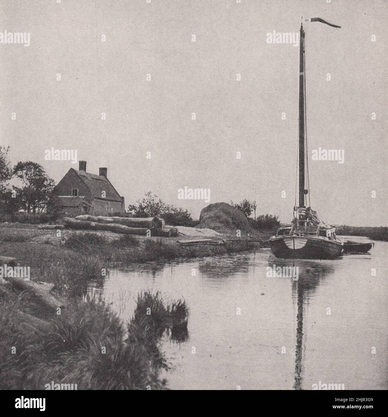 Irstead sur le fourmis au coeur des Norfolk broads. Angleterre (1923) Banque D'Images