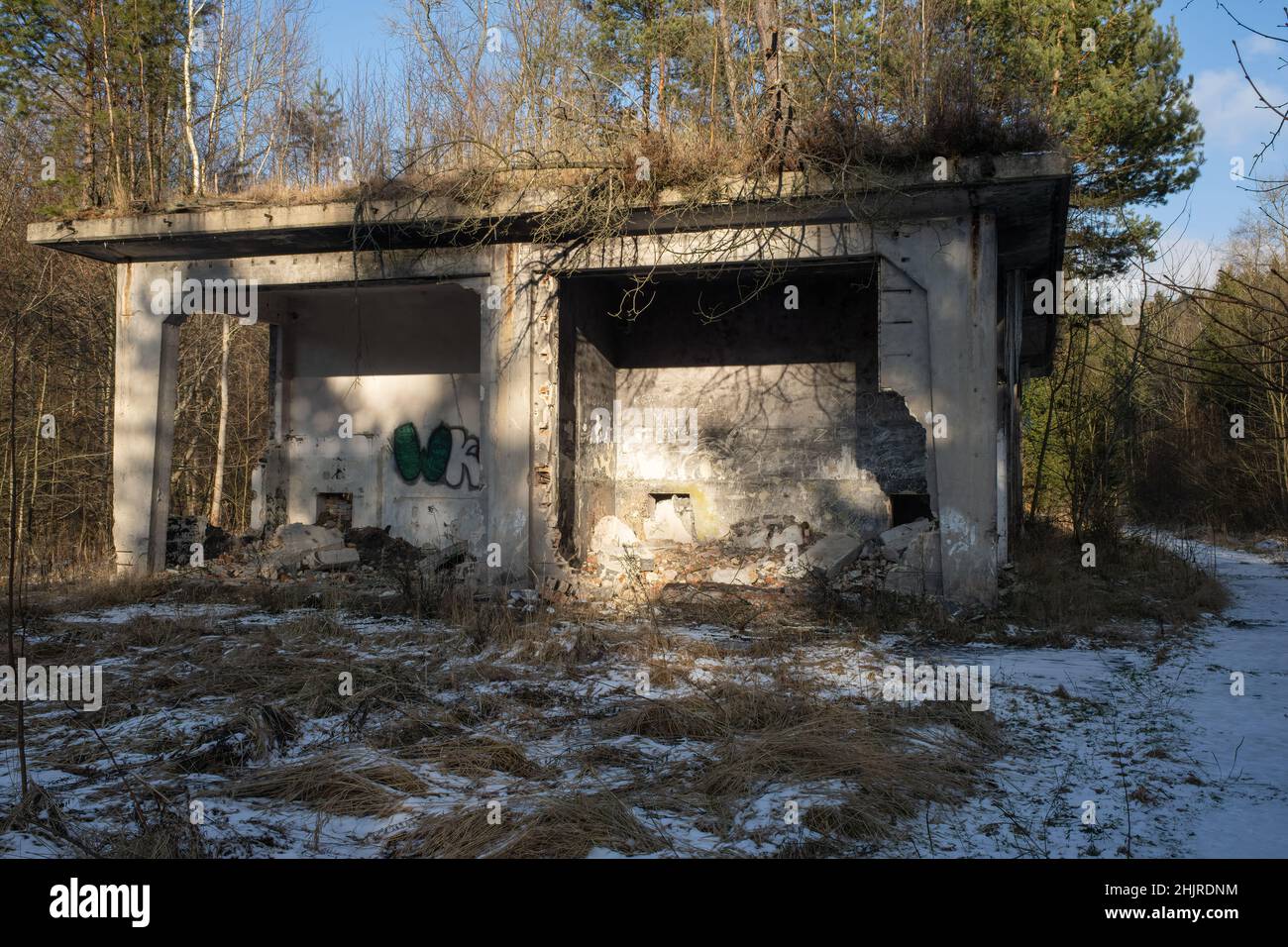 Ludwigkowice Klodzkie, Pologne - 11 janvier 2022.Molke.Projekt Riese.Un projet créé pour construire un important siège allemand et des usines undergro Banque D'Images