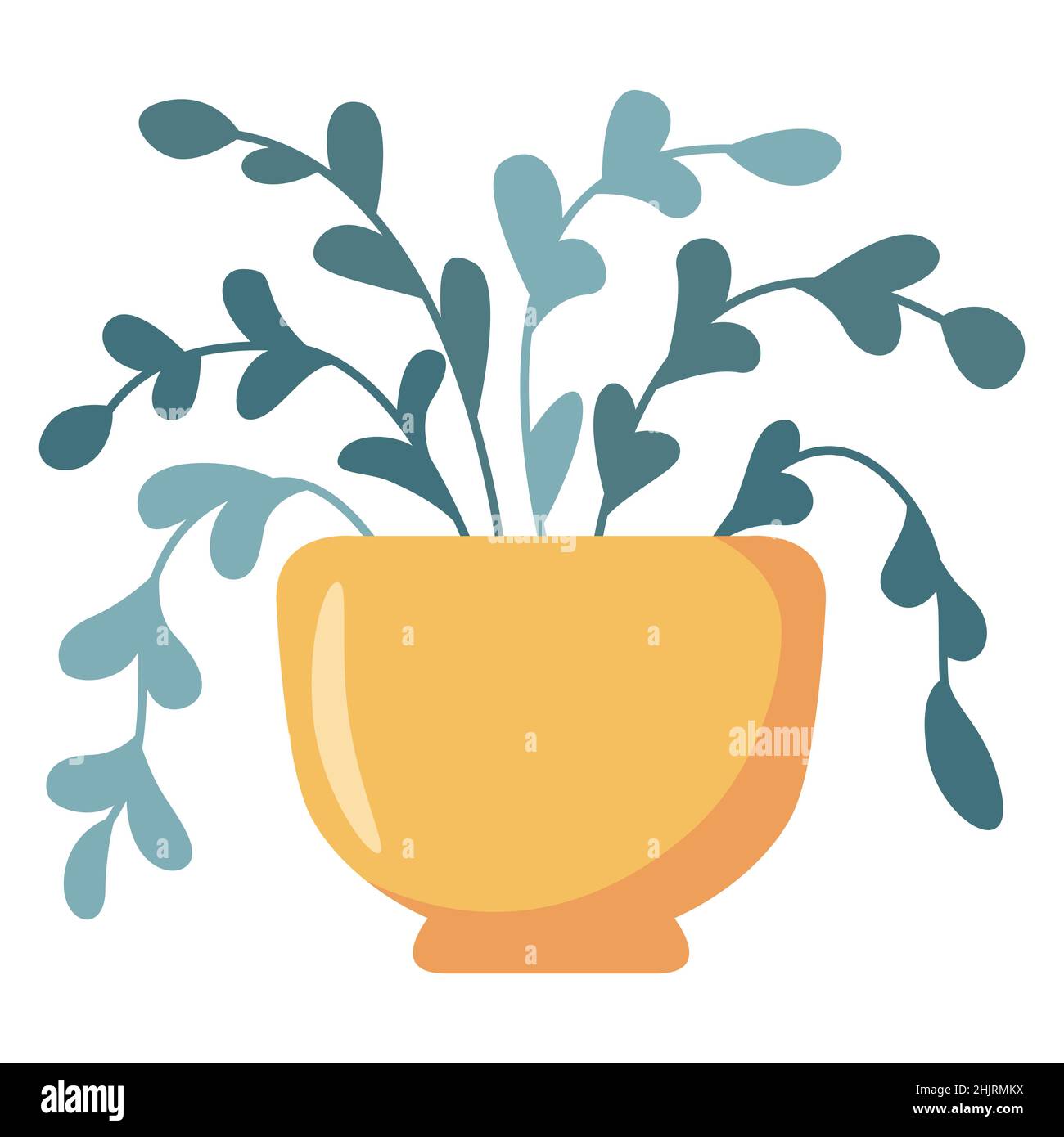 Isolé sur fond bleu.Illustration vectorielle plate. Illustration de Vecteur