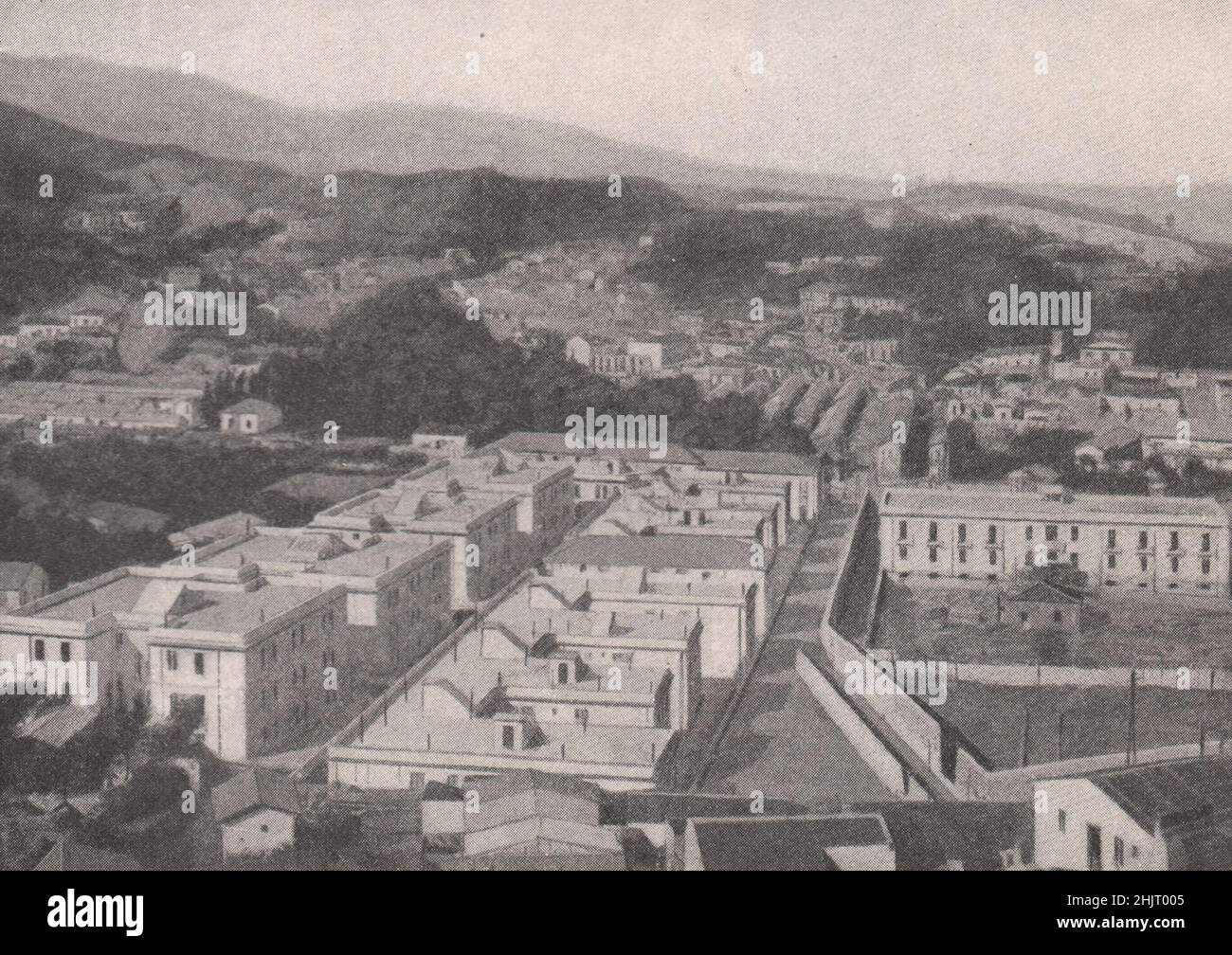 Messina reconstruit après le tremblement de terre désastreux. Italie. Sicile (1923) Banque D'Images