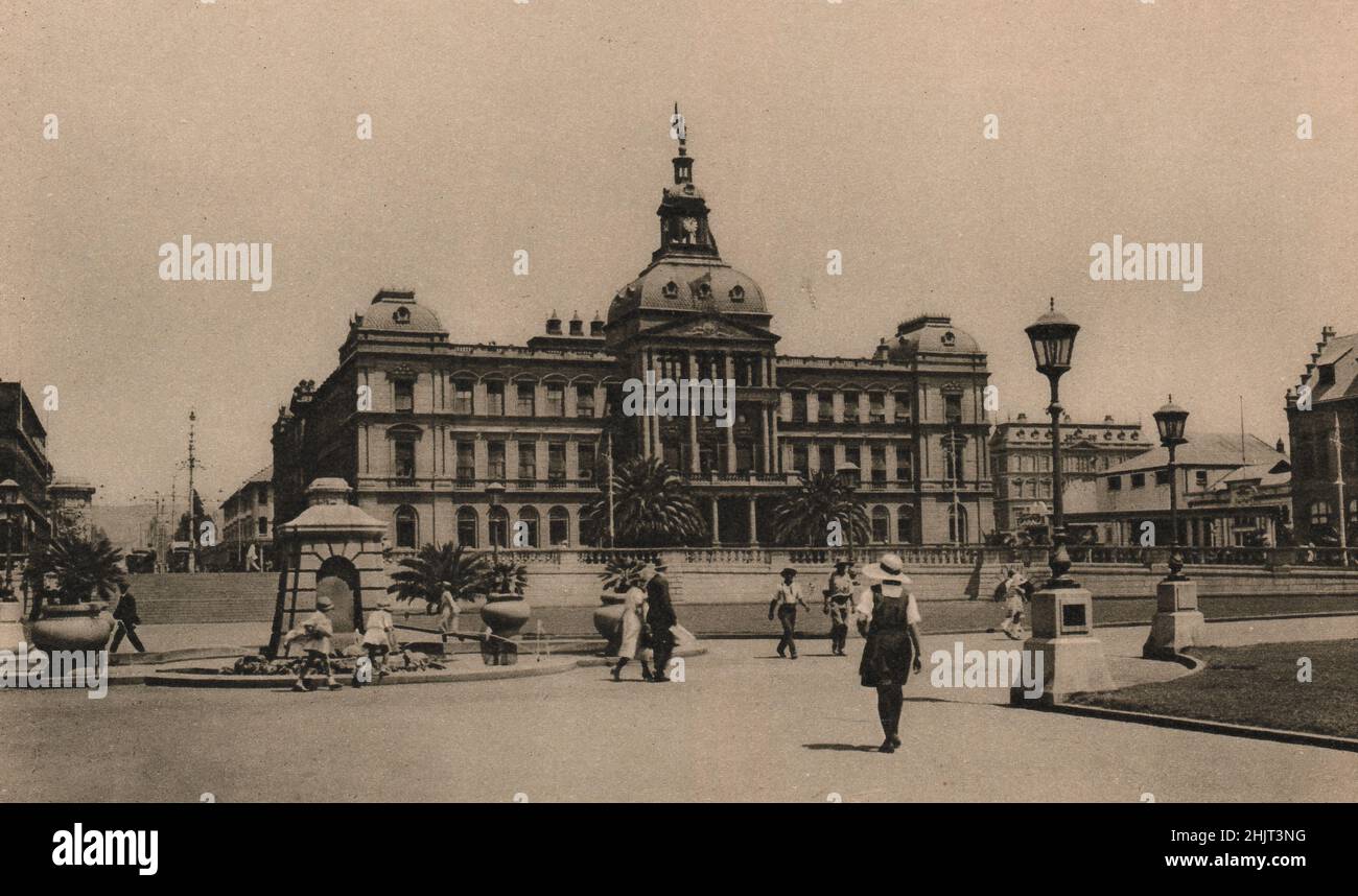 Transvaal Government Buildings, Church Square, avec la statue de la liberté, aujourd'hui l'administration et le conseil provinciaux. Afrique du Sud. Transvaal (1923) Banque D'Images