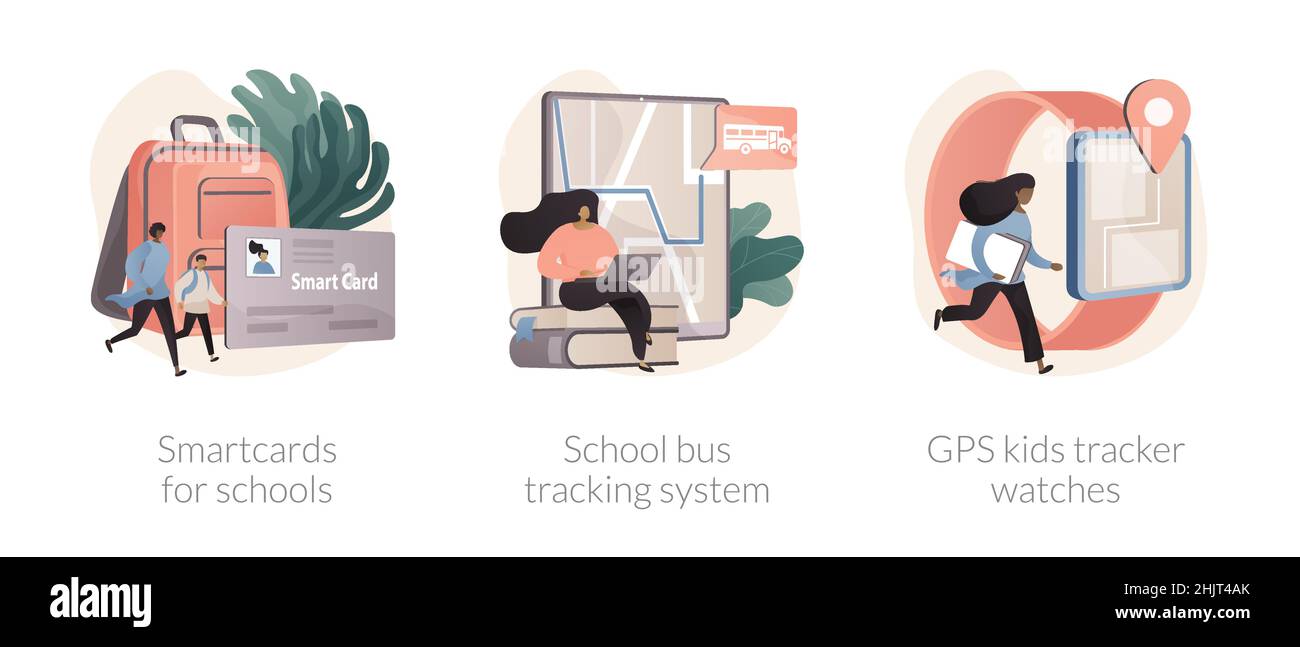 La technologie pour les enfants abstrait concept illustrations vectorielles. Illustration de Vecteur