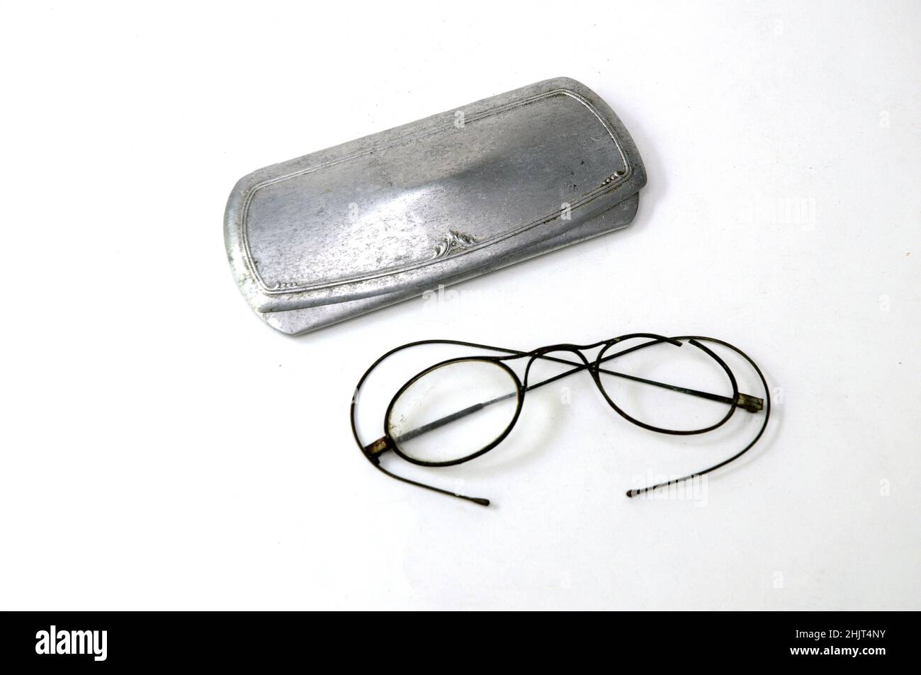 objet vintage.vieilles lunettes Banque D'Images