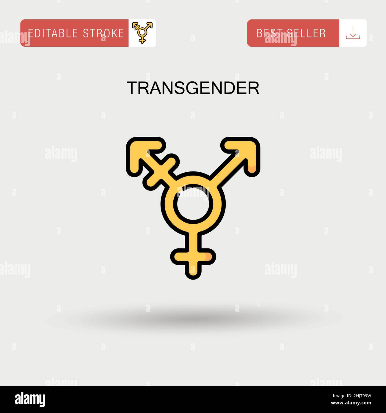 Trans gender portrait Banque d'images vectorielles - Alamy