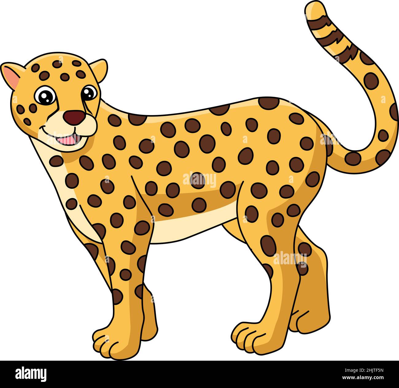 Illustration du vecteur du dessin animé de Cheetah Cartoon Illustration de Vecteur