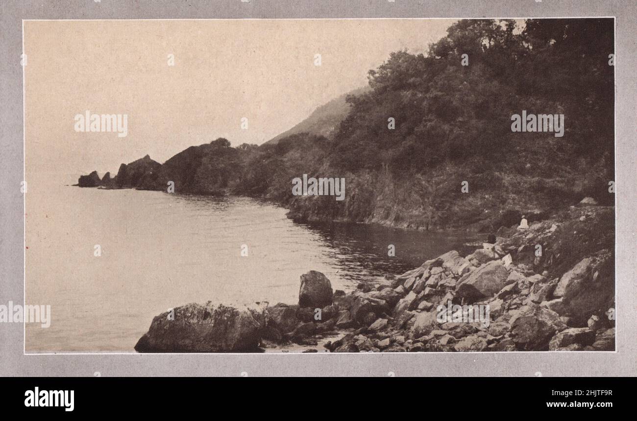 Anstey's Cove, Torquay. Devonshire (1913) Banque D'Images