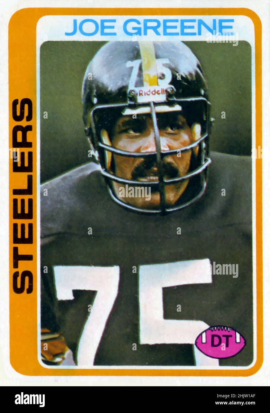 Carte de football Joe Green avec Pittsburgh Steelers Banque D'Images