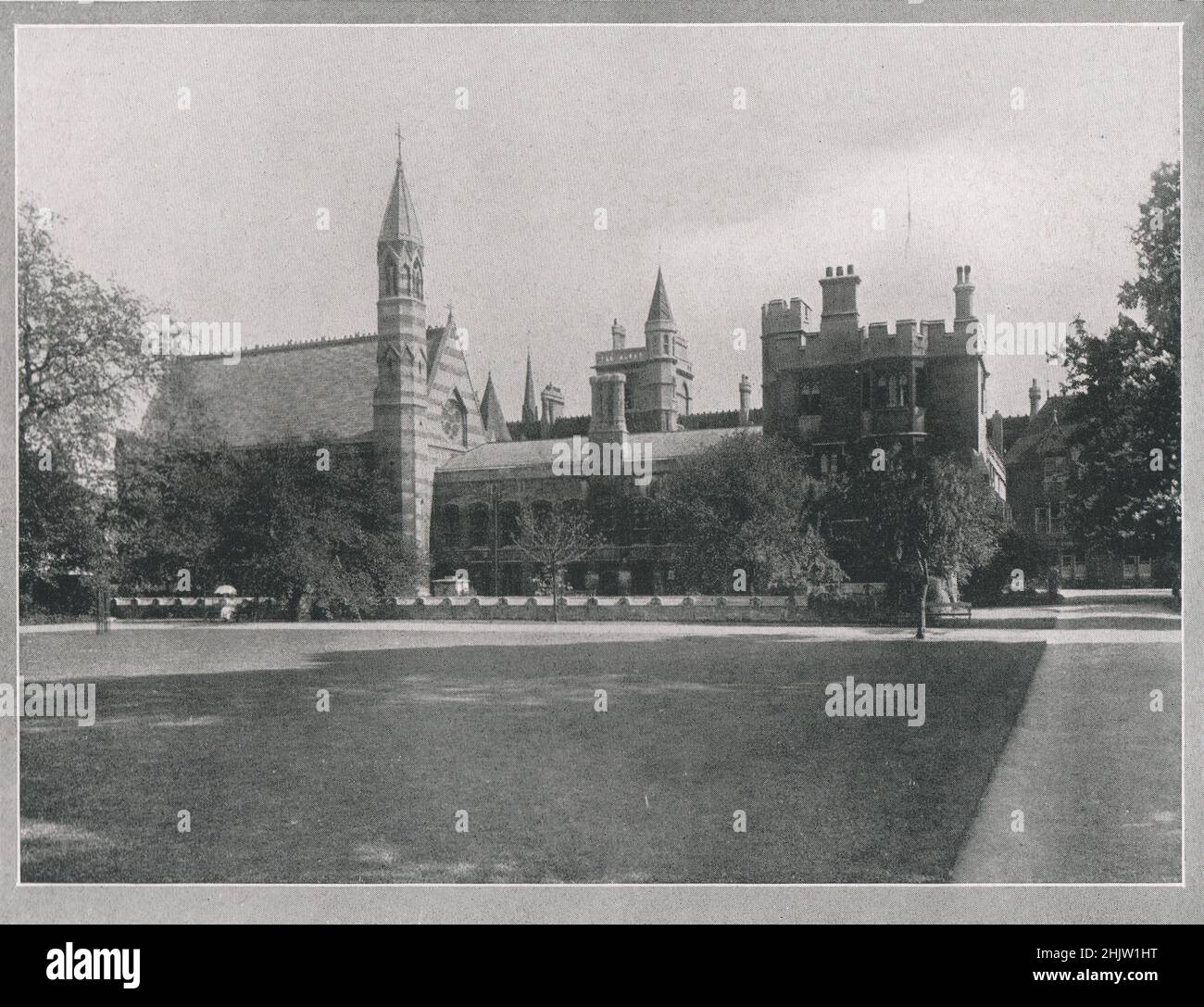 Chapelle et bibliothèque, Balliol College, Oxford. Oxfordshire (1913) Banque D'Images
