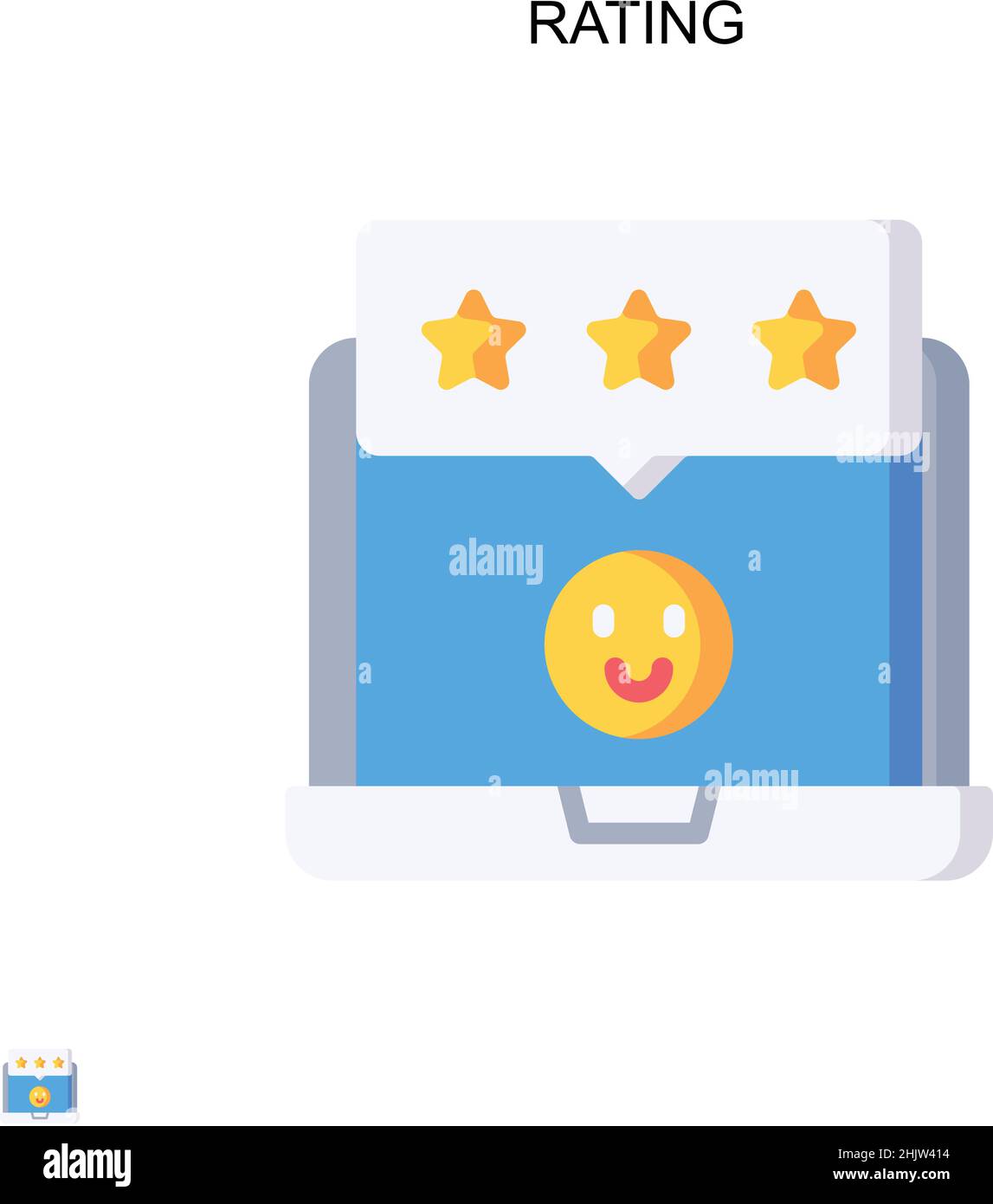 Icône de vecteur simple d'évaluation.Modèle de conception de symbole d'illustration pour élément d'interface utilisateur Web mobile. Illustration de Vecteur Icône de vecteur simple d'évaluation.Modèle de conception de symbole d'illustration pour élément d'interface utilisateur Web mobile. Illustration de Vecteur